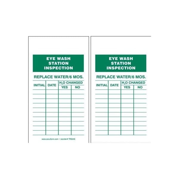 Accuform Plastic, 3 in Width, 0.31 in Height, , 25 PK TRS245PTP - main